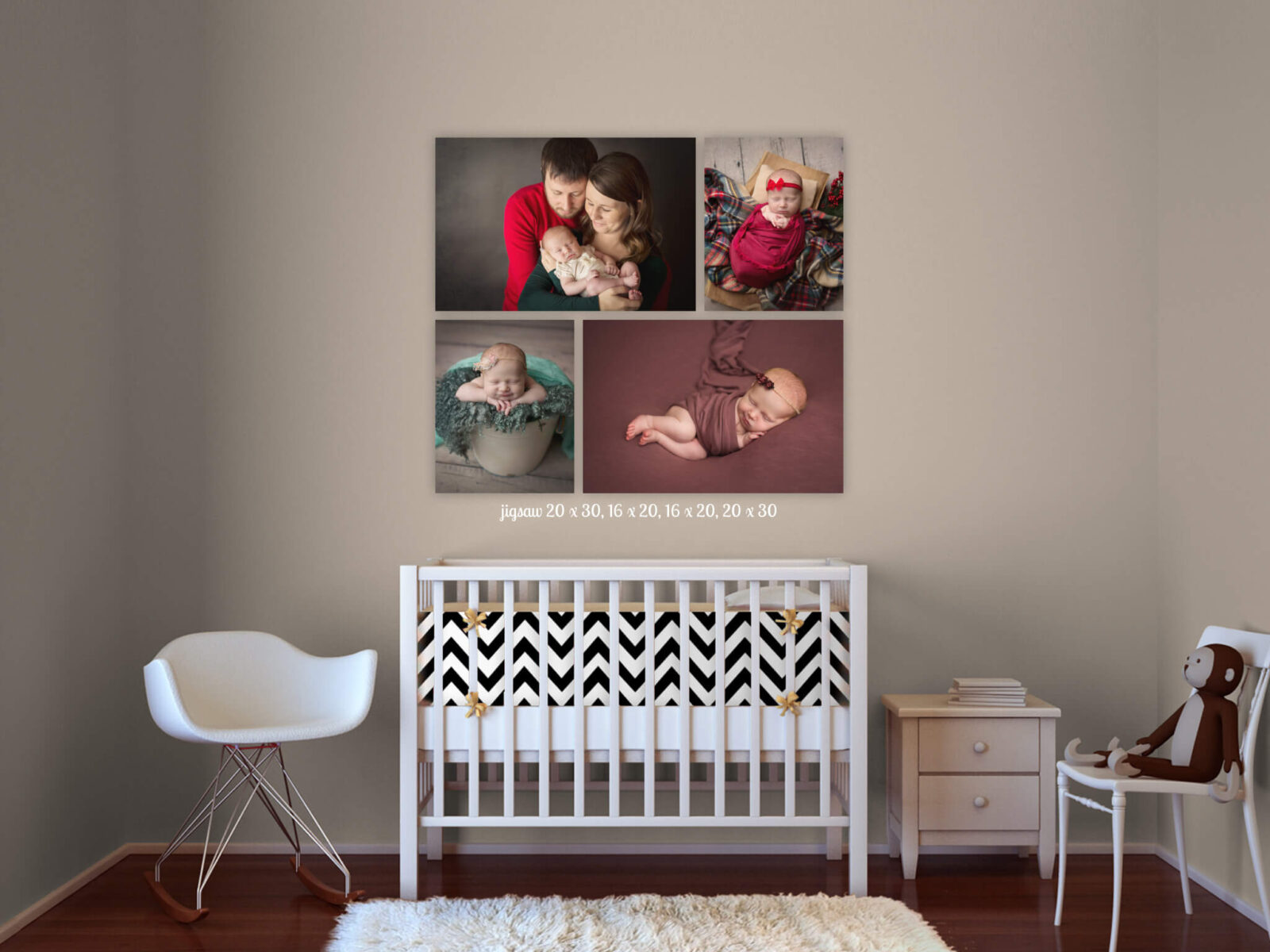 gallery designed photos above a crib