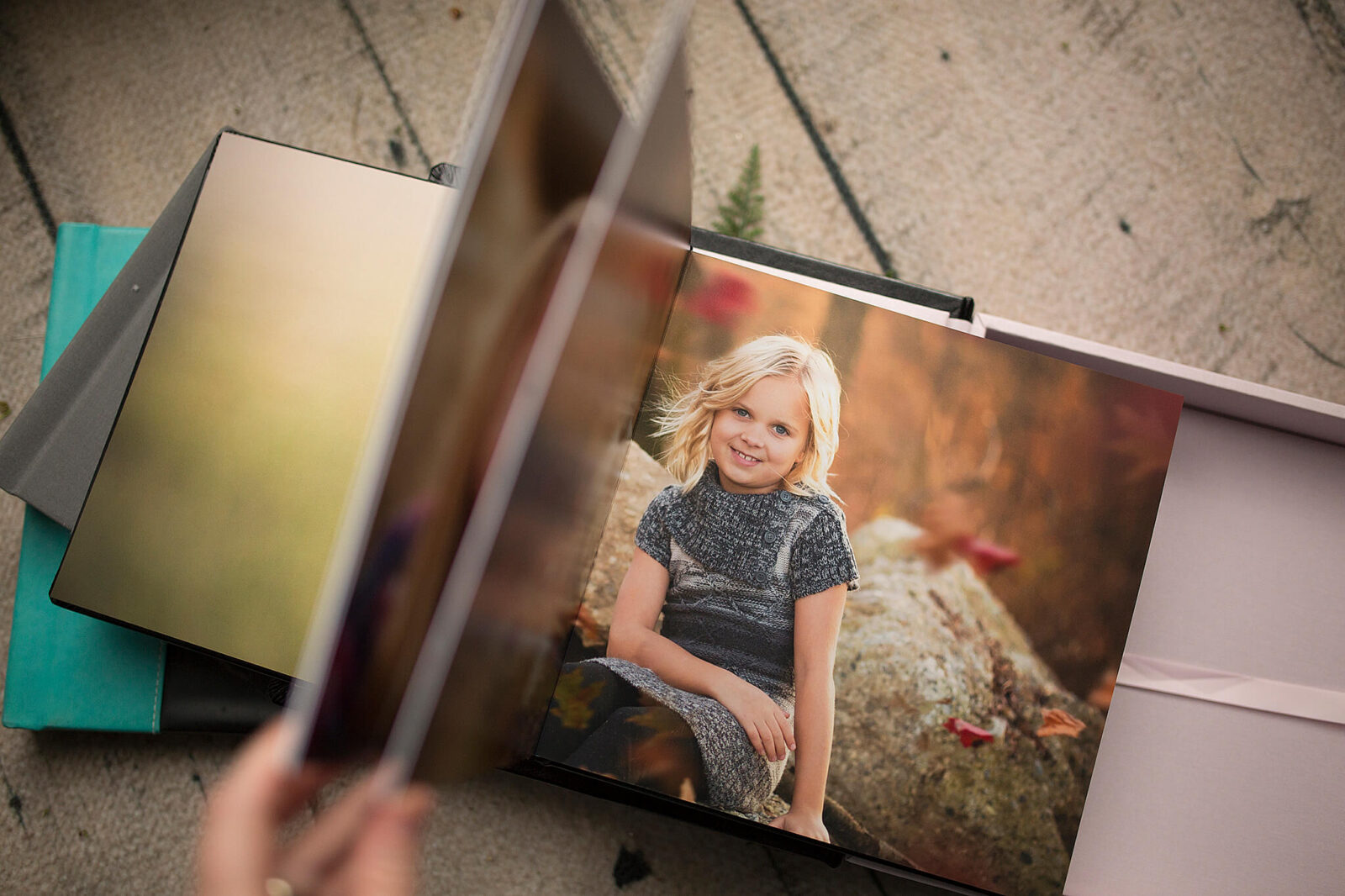 Leafing through beautiful album